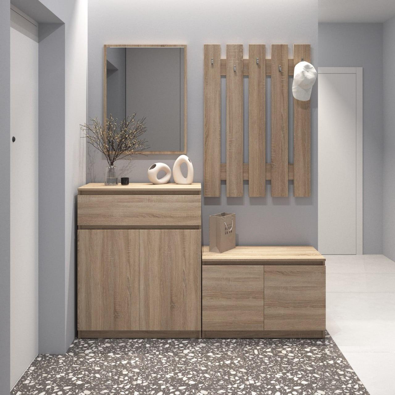 Прихожая VAYS комплект в прихожую 160х40х195 см Дуб сонома (30771815)