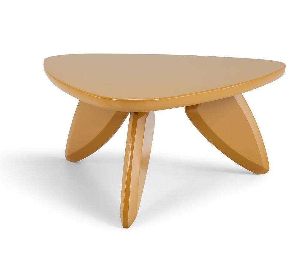 Стол журнальный Vetro Vittorio 80х35 см Loft Охра