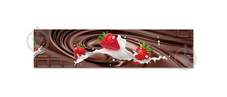 Наклейка виниловая кухонный фартук  Zatarga "Клубника и Шоколад"  600х2500 мм (Z181326)