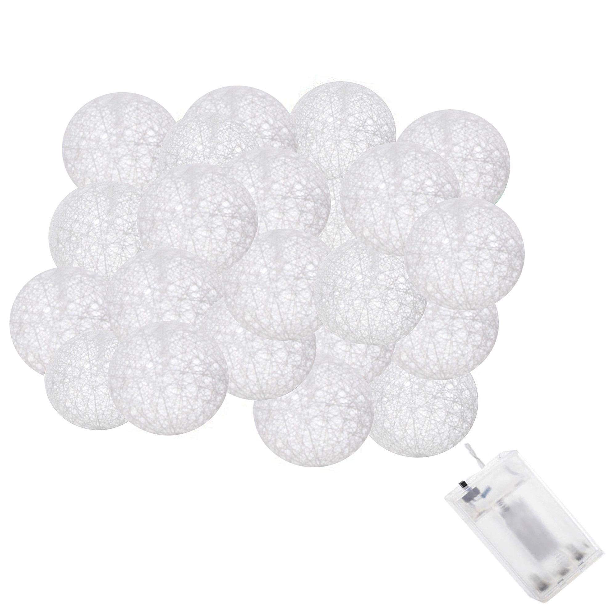 Гірлянда на батарейках Springos Cotton Balls 30 LED 6 м Warm white (CL0049)