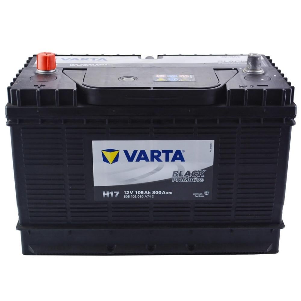 Акумулятор автомобільний Varta 605102080 ProMotive H17 6СТ 105 Ah 800A EN Black (30562)