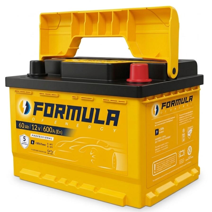 Аккумулятор автомобильный 6CT-60 FORMULA Professional EN600 60Ah-12V + справа 242х175х175 мм