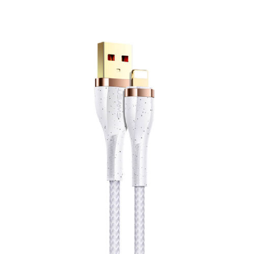 Кабель Usams Lightning Aluminum Alloy US-SJ487 U64 1,2 м 2A	White