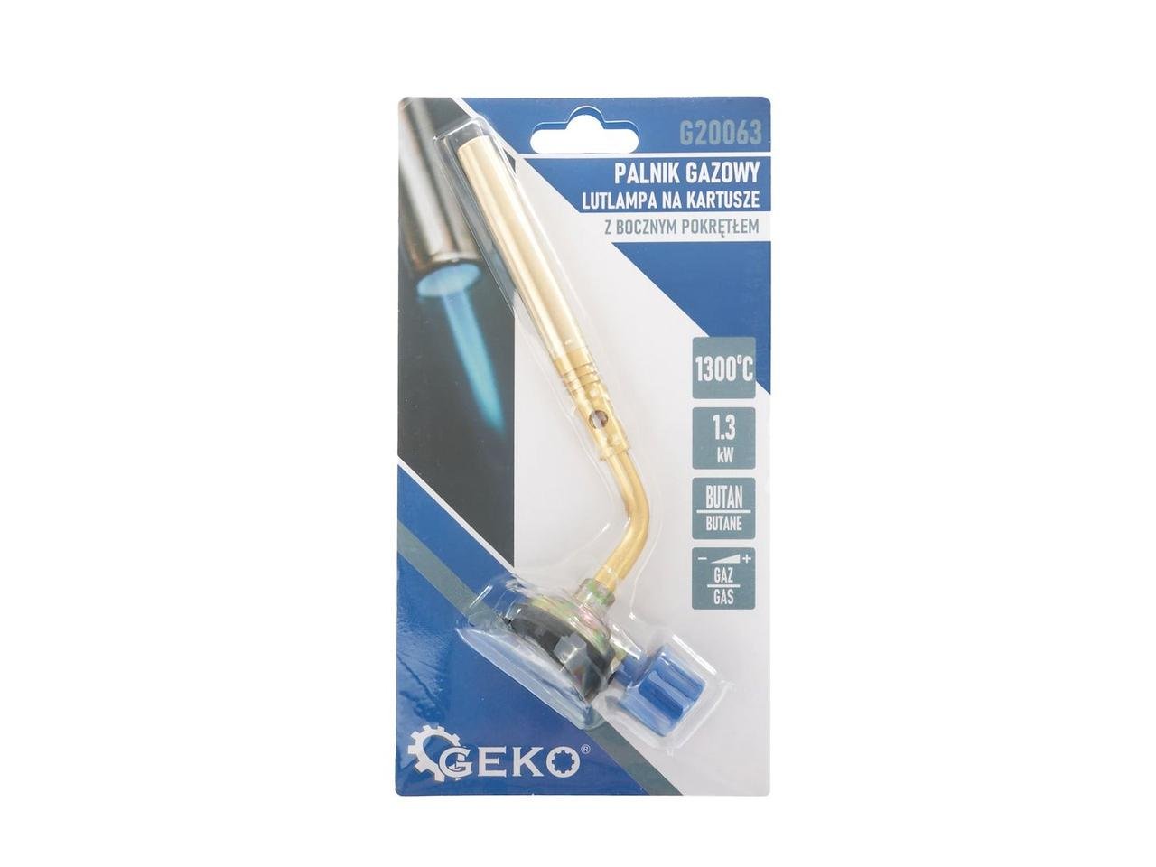 Газовая горелка на цанговом картидже GeKo с латунной насадкой 220 г (G20063) - фото 4