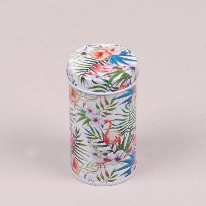 Коробочка металлическая Flora Фламинго для хранения мелочей (25245)