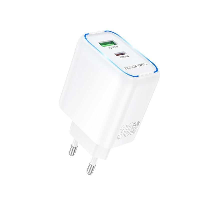 Зарядное устройство сетевое для Borofone BA89A Destello PD30W+QC3.0 charger EU White (6941991119361) Зарядное устройство сетевое для Borofone BA89A Destello PD30W+QC3.0 charger EU White (6941991119361)