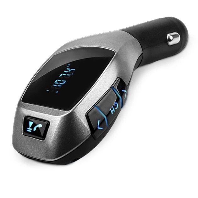 Автомобильный bluetooth fm модулятор X5 ВТ для автомагнитолы mp3/фм трансмиттер с дисплеем