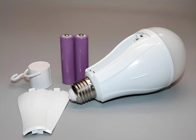 Светодиодная аварийная лампа Rainberg с двумя аккумуляторами 18650 20 Вт колпачок с крючком