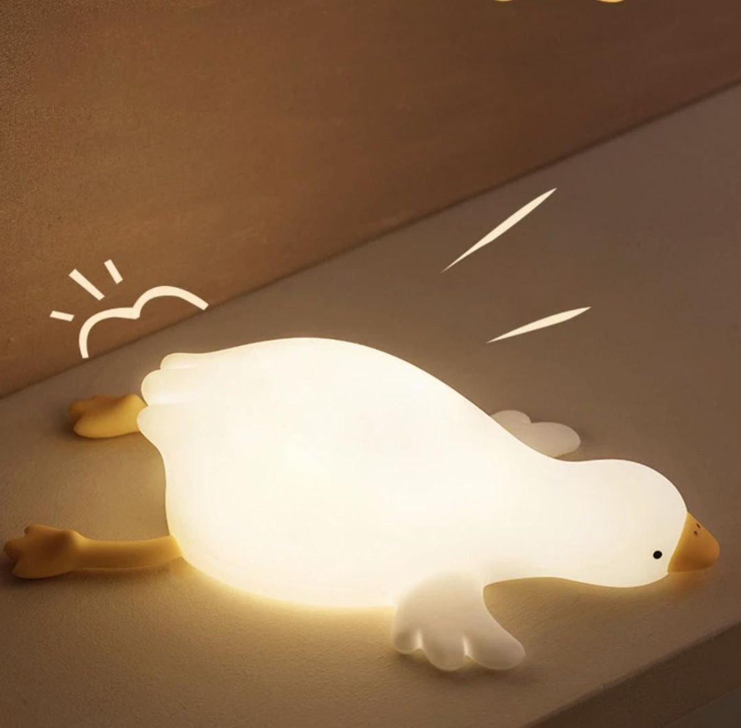 Ночник Гусь мягкий беспроводной аккумуляторный силиконовый Ночник Гусь мягкий беспроводной аккумуляторный силиконовый