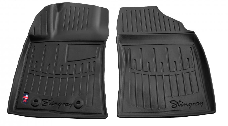 Коврики резиновые Stingray для Toyota Avensis T27 2009-2018 с бортом ТЭП 2 шт. (5022142)
