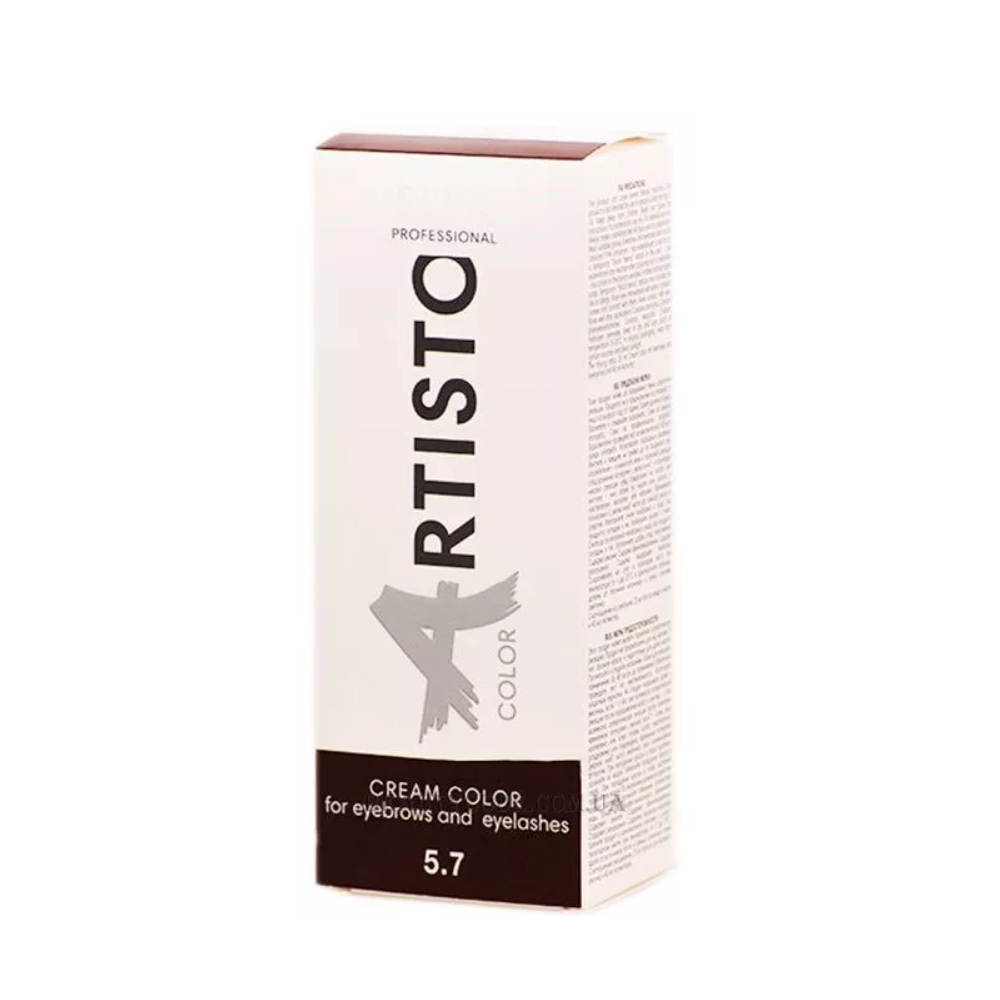 Фарба для брів і вій Elea Professional Artisto Cream Color For Eyebrows And Eyelashes 65 мл Коричневий 5.7 (0002) Фарба для брів і вій Elea Professional Artisto Cream Color For Eyebrows And Eyelashes 65 мл Коричневий 5.7 (0002)