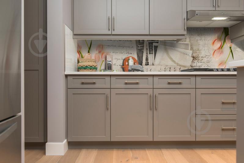 Скинали на кухню Zatarga «Письмо Тюльпаны» 650х2500 мм виниловая 3Д наклейка кухонный фартук самоклеящаяся Z180668/1