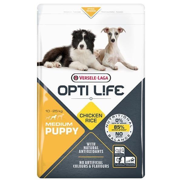 Корм сухой для щенков Opti Life Puppy Medium Premium средних пород Курица 2,5 кг (311530)