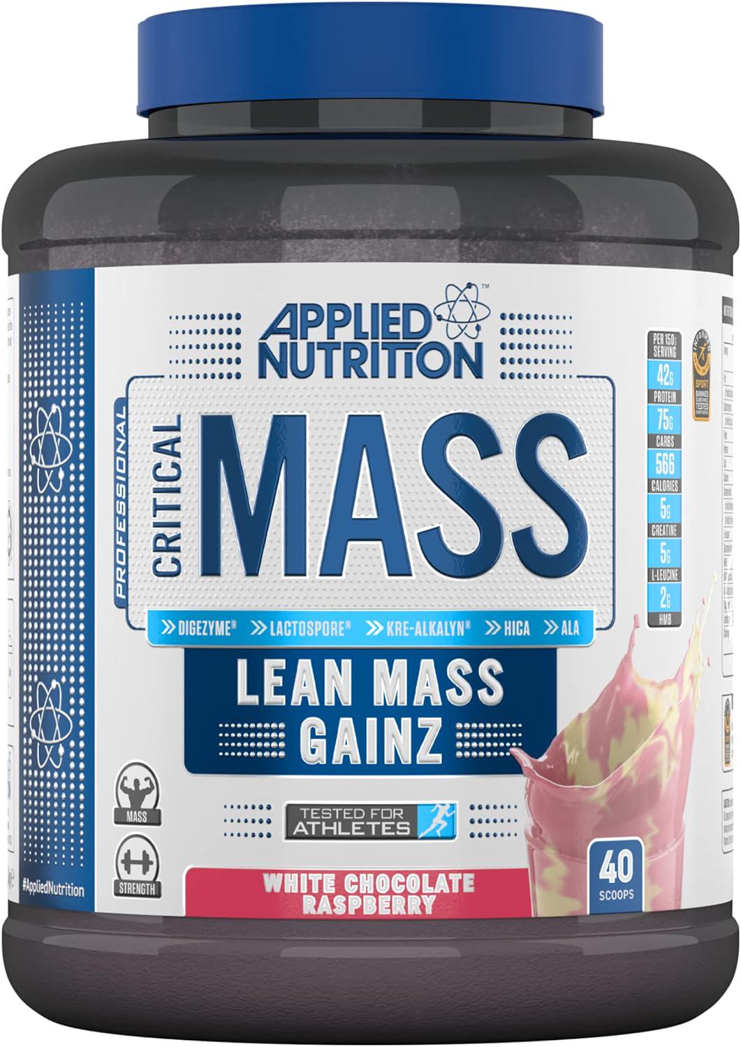 Гейнер Applied Nutrition Critical Mass Professional White Chocolate Raspberry 2,4 кг