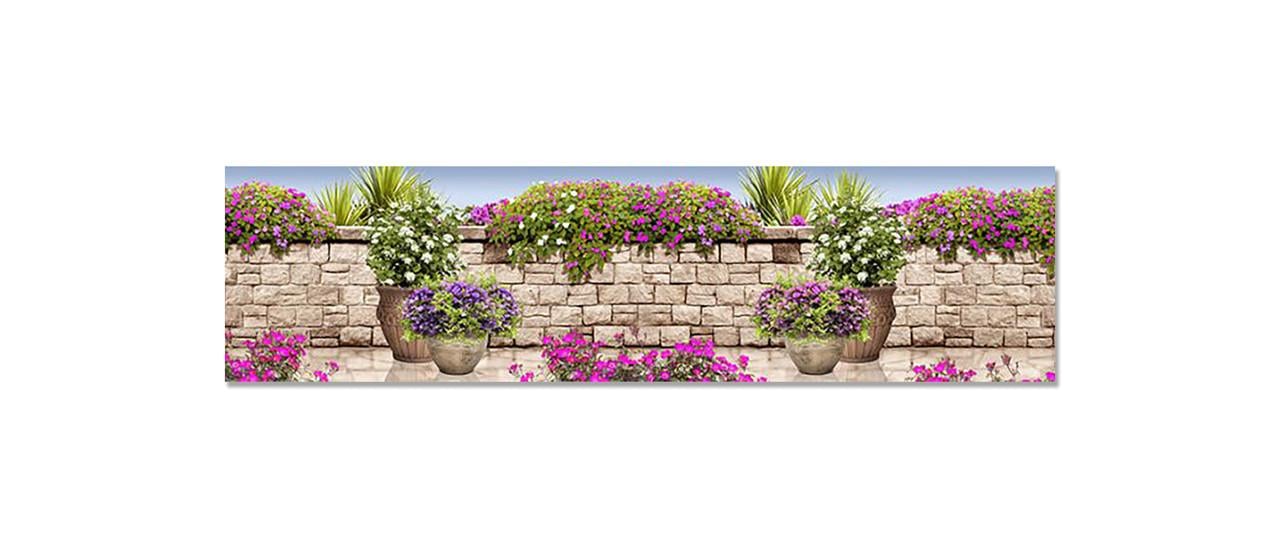 Наклейка виниловая на кухню Zatarga Петуньи 650х2500 мм (1289776771)