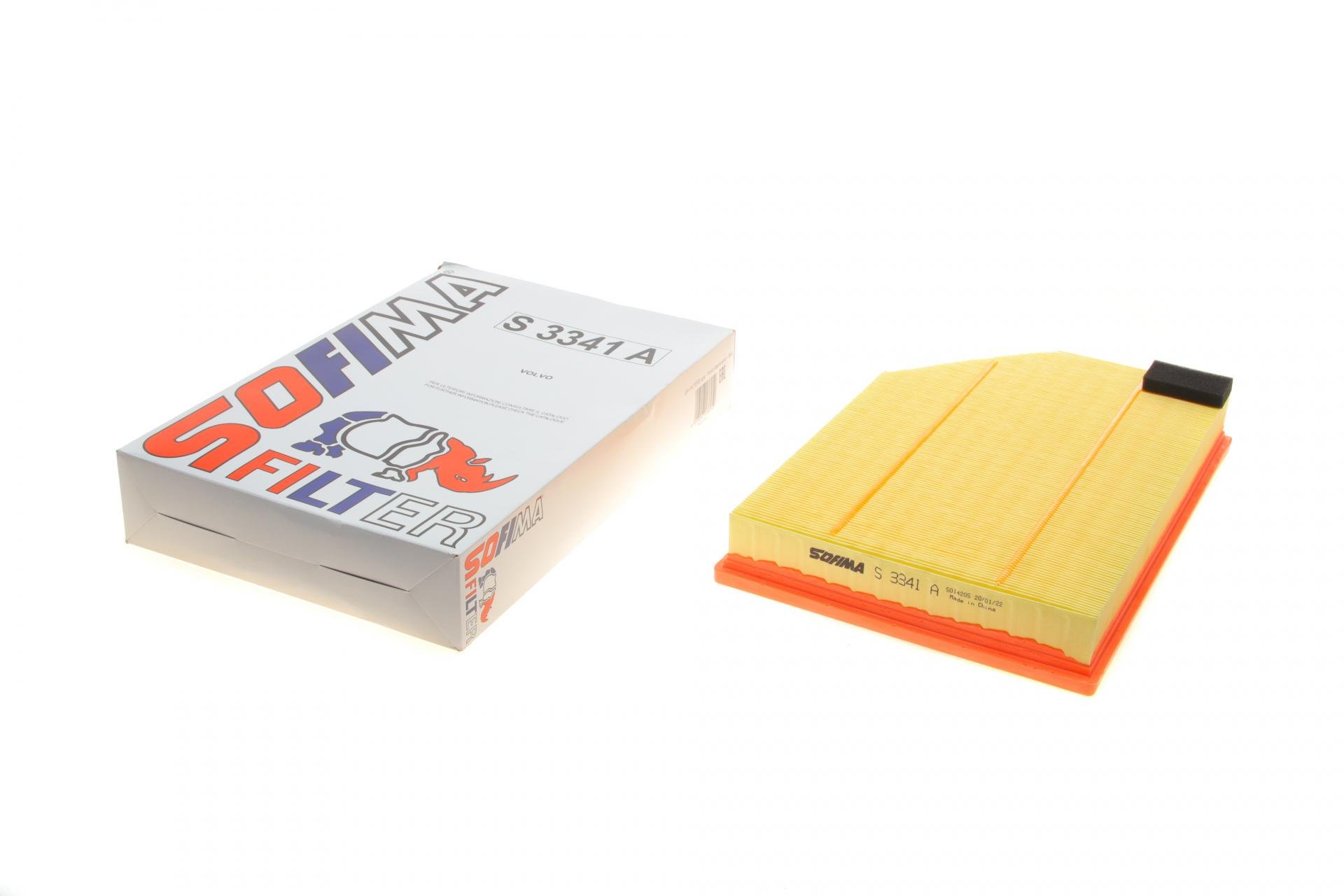 Фільтр повітряний SOFIMA для Volvo V60/V70/S80/S60/XC60/XC70 1,5-2,4 06- (S 3341 A)