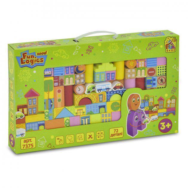 Деревянный конструктор Fan Game 72 детали (7375)