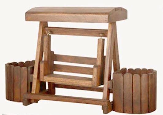 Підставка для квітів з дерева Пінедас Сепія (ЦВП-009508)