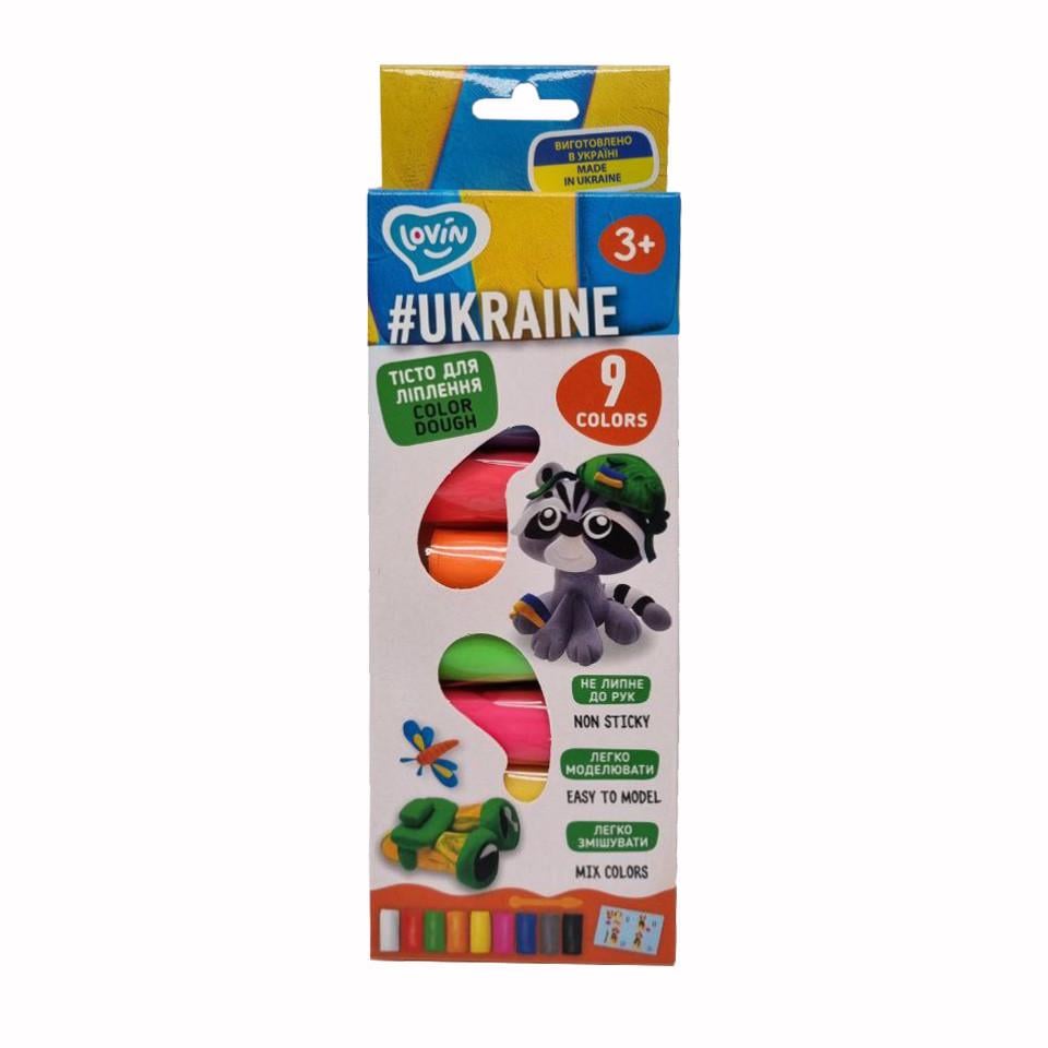 Набір тіста для ліплення Lovin Ukraine 41208 9 кольорів (RLT26797)