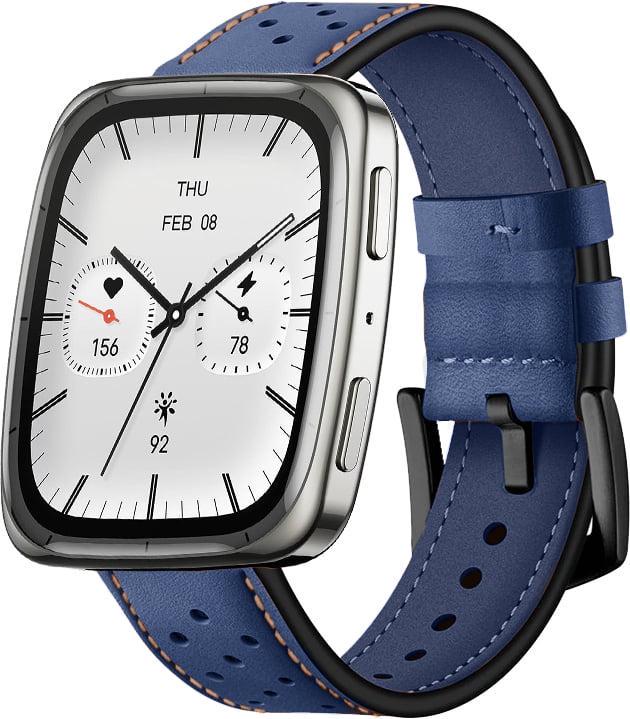 Ремешок кожаный Classico для Amazfit Active 2 Square Blue (42150-28)