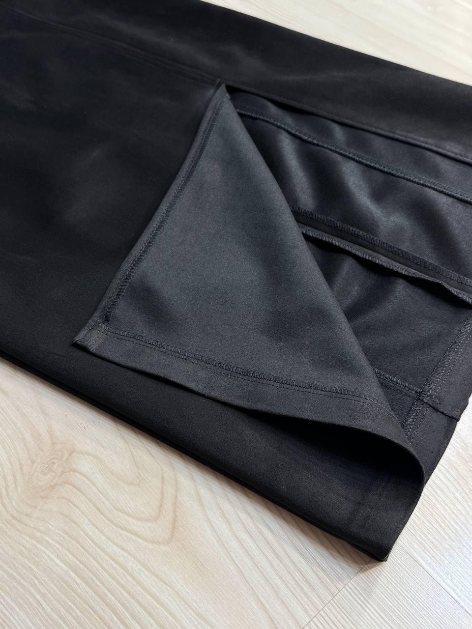 Юбка женская Gritana 125 с разрезом миди прямая под замшу S Черный (5936) - фото 6 Юбка женская Gritana 125 с разрезом миди прямая под замшу S Черный (5936) - фото 6