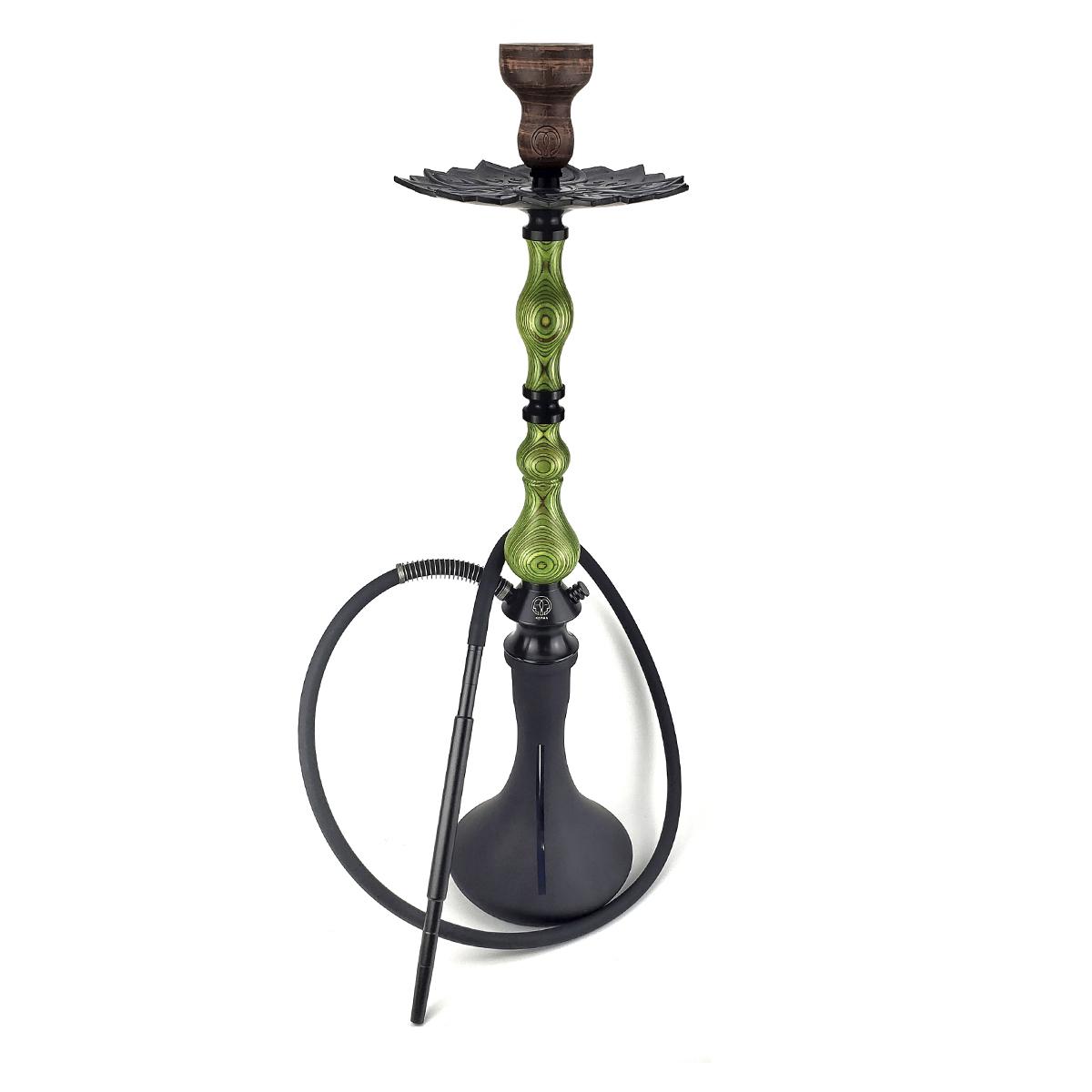 Кальян Karma Hookah 0.0 Green с колбой Craft Black Matt (034-261) - фото 1