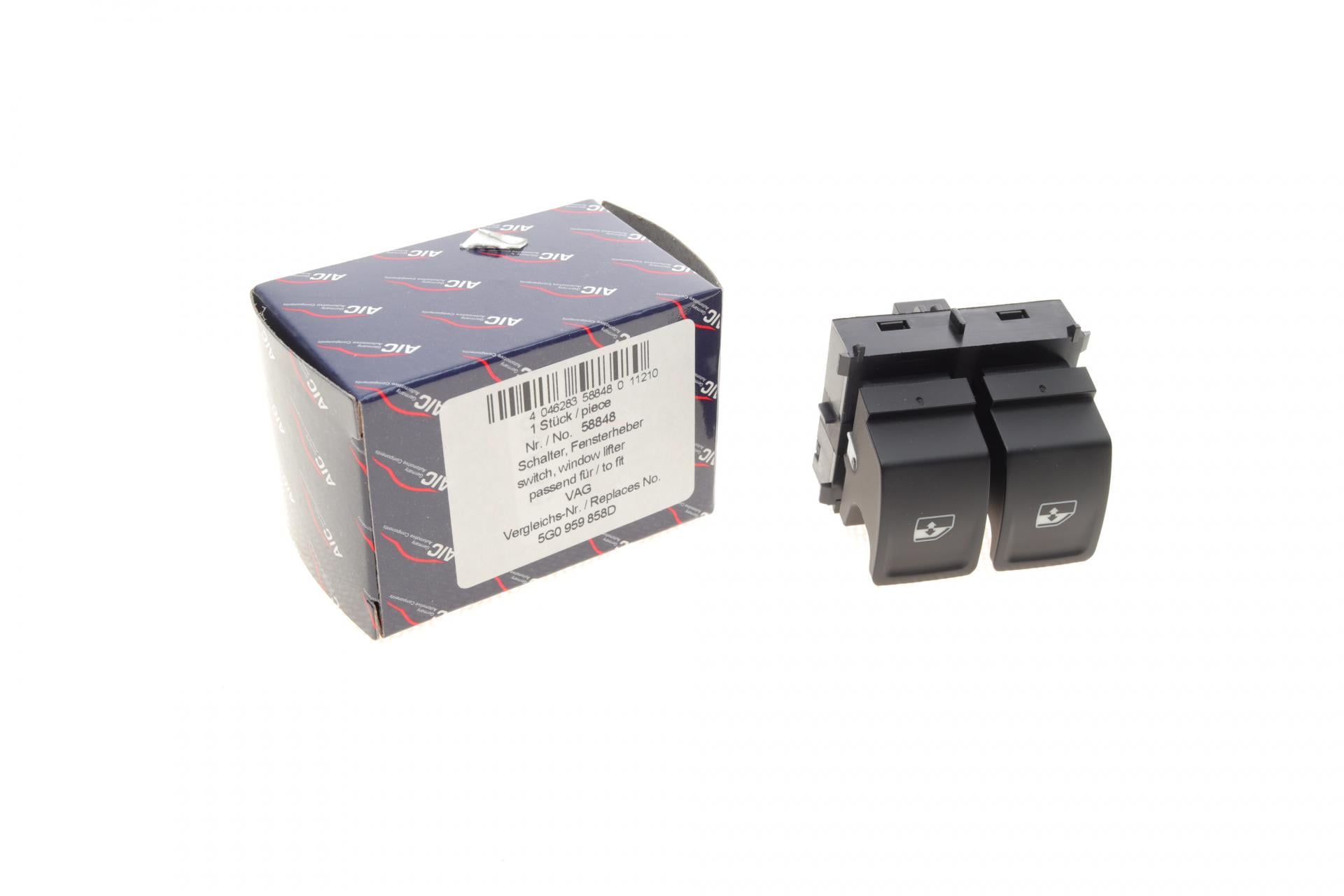 Кнопка стеклоподъемника Aic L VW Crafter 16- двойная - (58848)