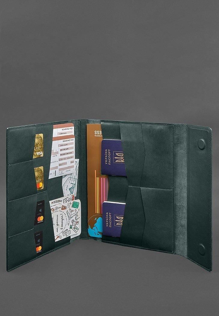 Папка шкіряна для документів Сімейна А4 Зелений (A-028545) - фото 3 Папка шкіряна для документів Сімейна А4 Зелений (A-028545) - фото 3