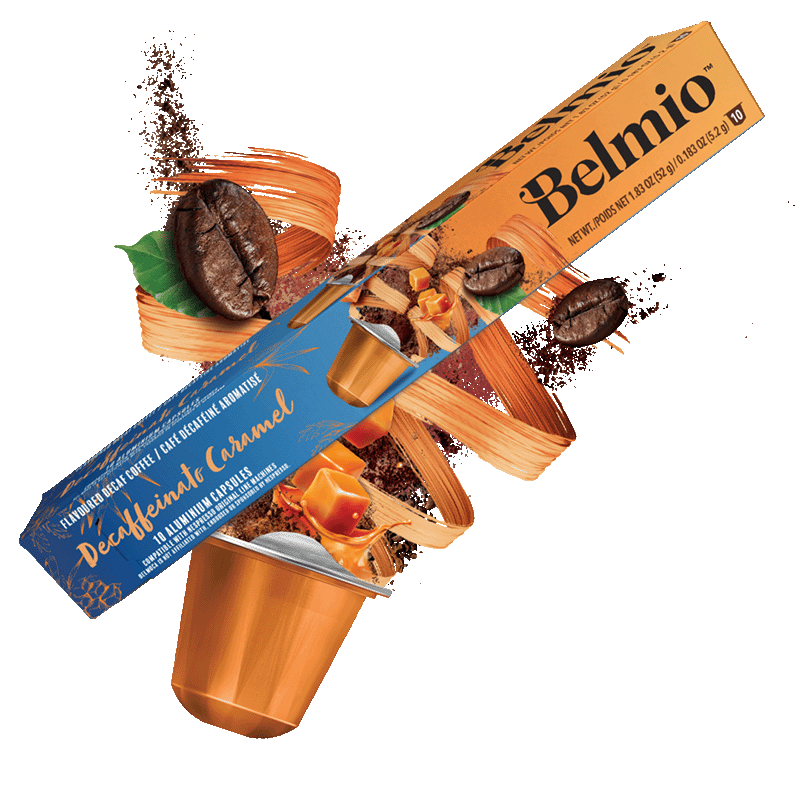 Кава в капсулах Belmio Decaffeinato Caramel формату Nespresso - фото 2 Кава в капсулах Belmio Decaffeinato Caramel формату Nespresso - фото 2