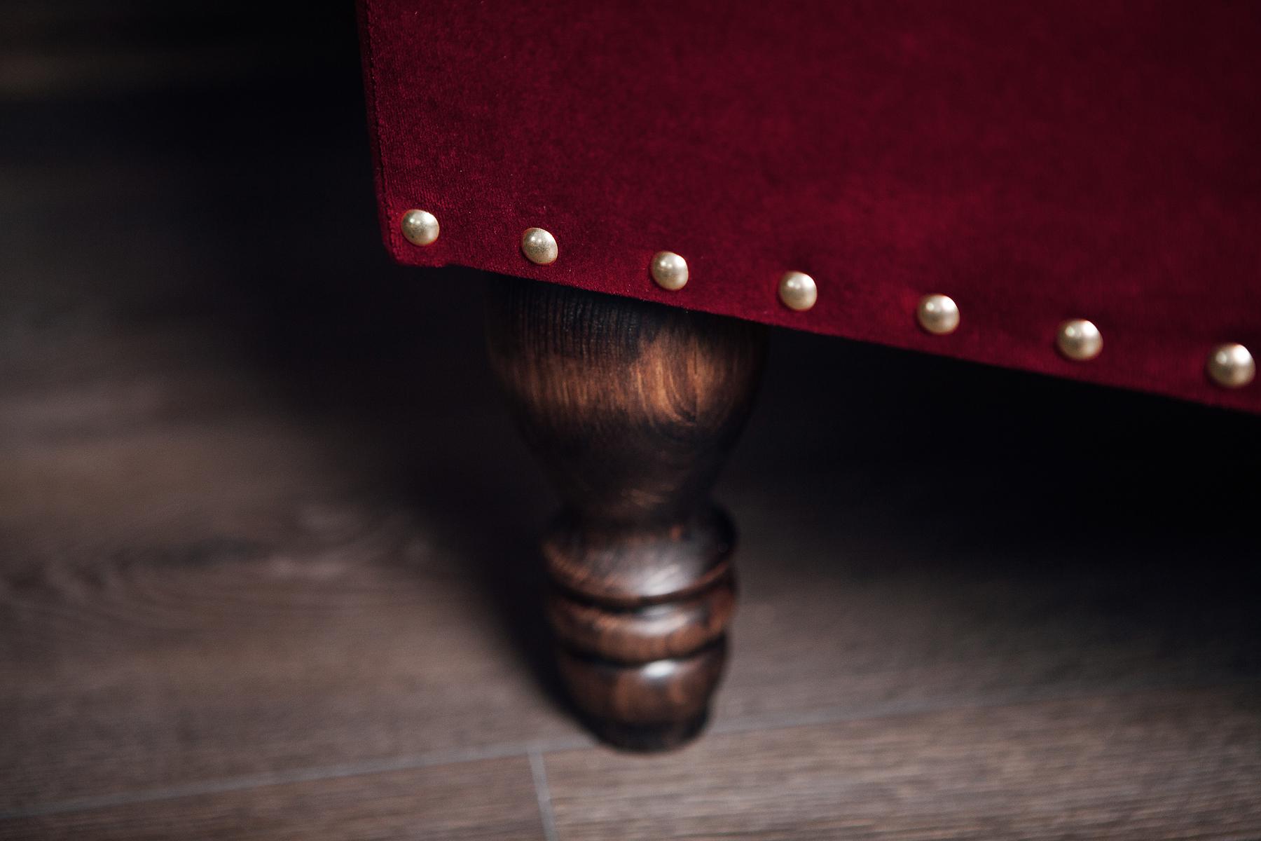 Пуф капітоне Людовік велюр Рейнбоу 70х45х45 см Бордовий - фото 11 Пуф капітоне Людовік велюр Рейнбоу 70х45х45 см Бордовий - фото 11