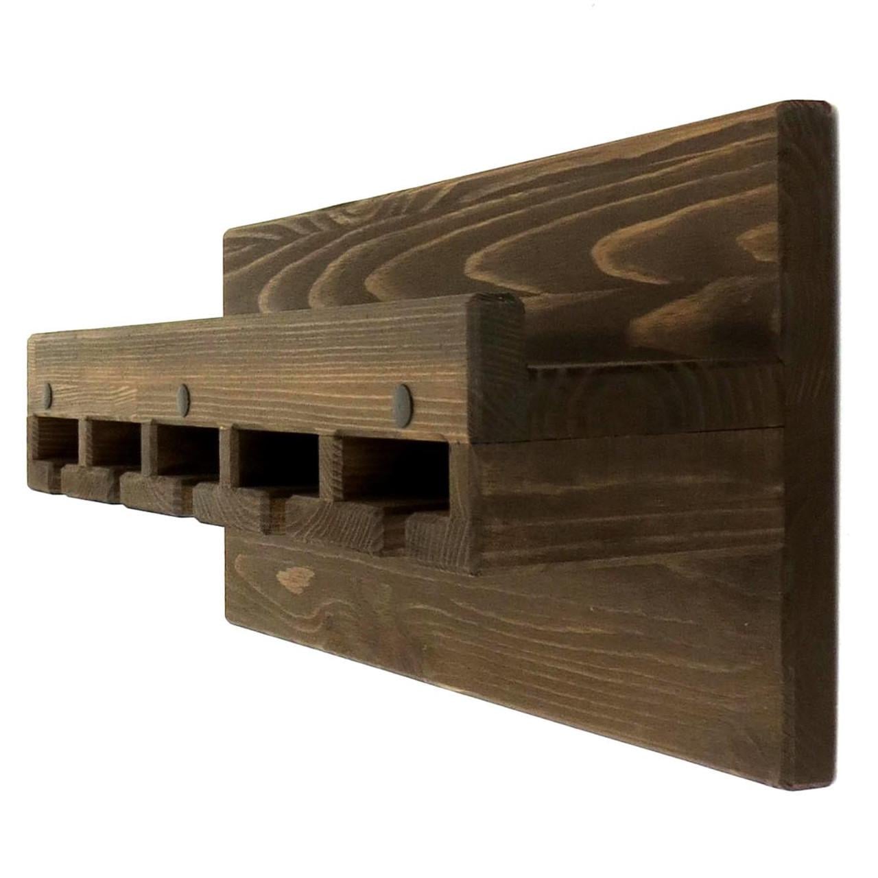 Полка для вина настенная из дерева Нагано Капучино (ПНК-004709)