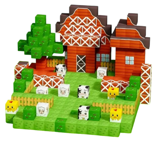 Конструктор магнитный Minecraft Ферма 100 шт. (2698998617) Конструктор магнитный Minecraft Ферма 100 шт. (2698998617)