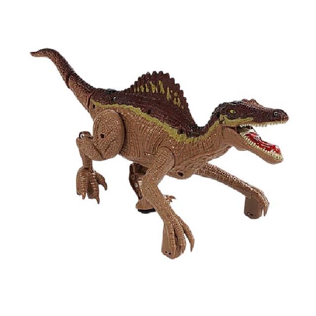 Динозавр на радиоуправлении Dinosaur World аккумулятор 3,7 V/пульт 2,4 G/музыка/звуки/свет Brown (158755)