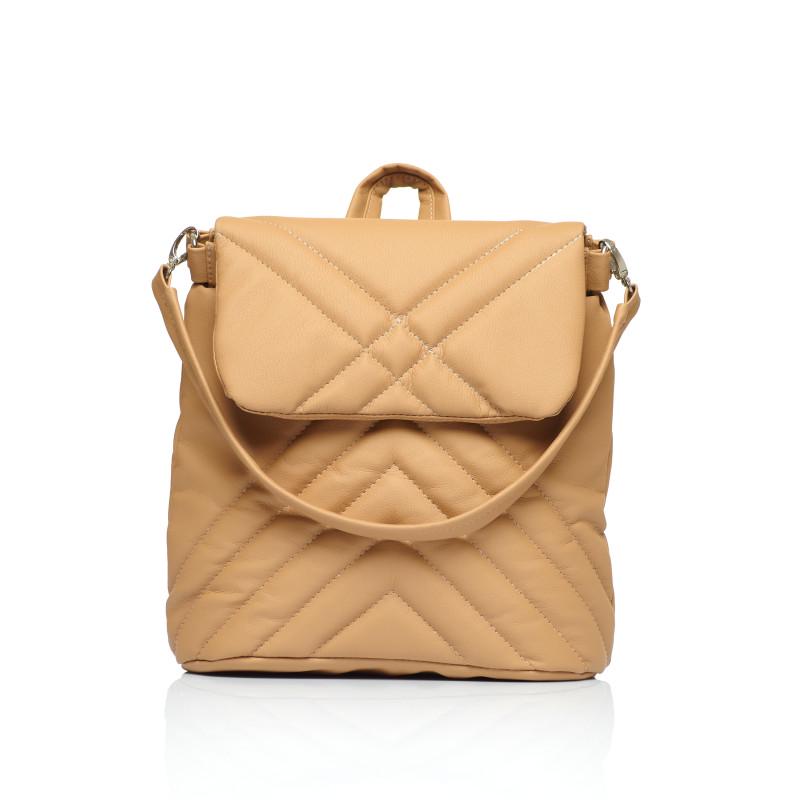 Рюкзак женский Sambag Loft QSH 30x26x14 см Бежевый
