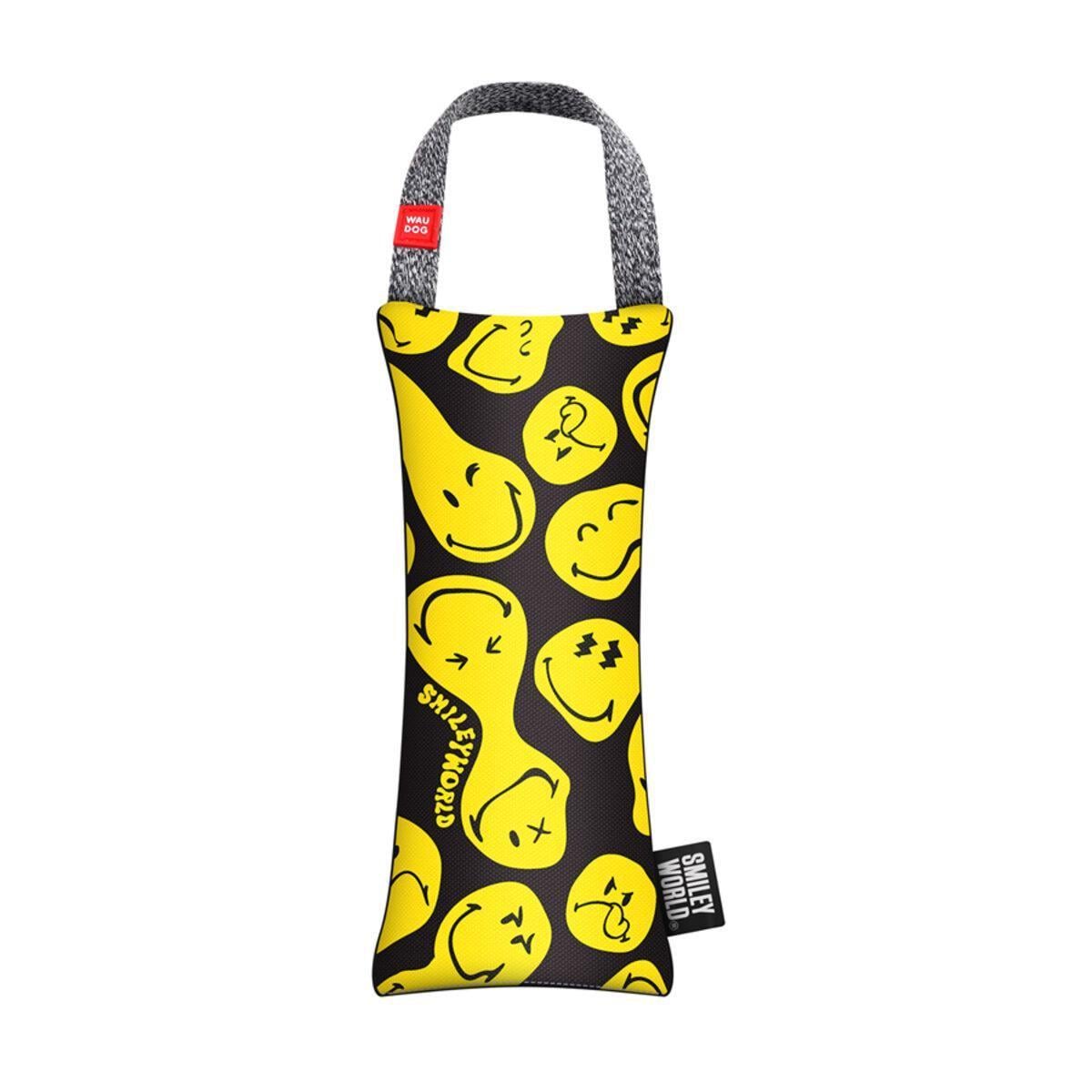 Игрушка для собак Waudog Fun Смайлики с пищалкой M 9х21 см Черный (25881049)