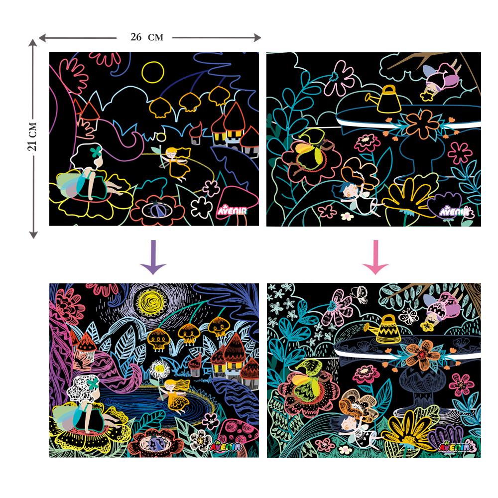 Набір для творчості скретч-арт AVENIR Ельфи в саду (CH191682) - фото 3