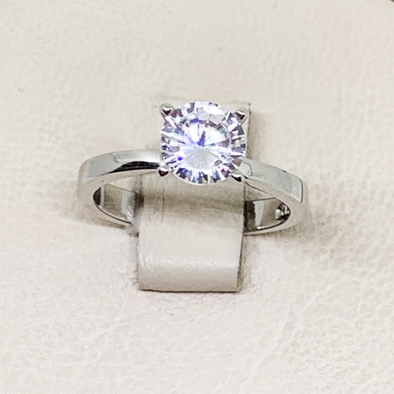 Кольцо серебряное с кубическим цирконием 2,93 г р. 18 (1685346233)