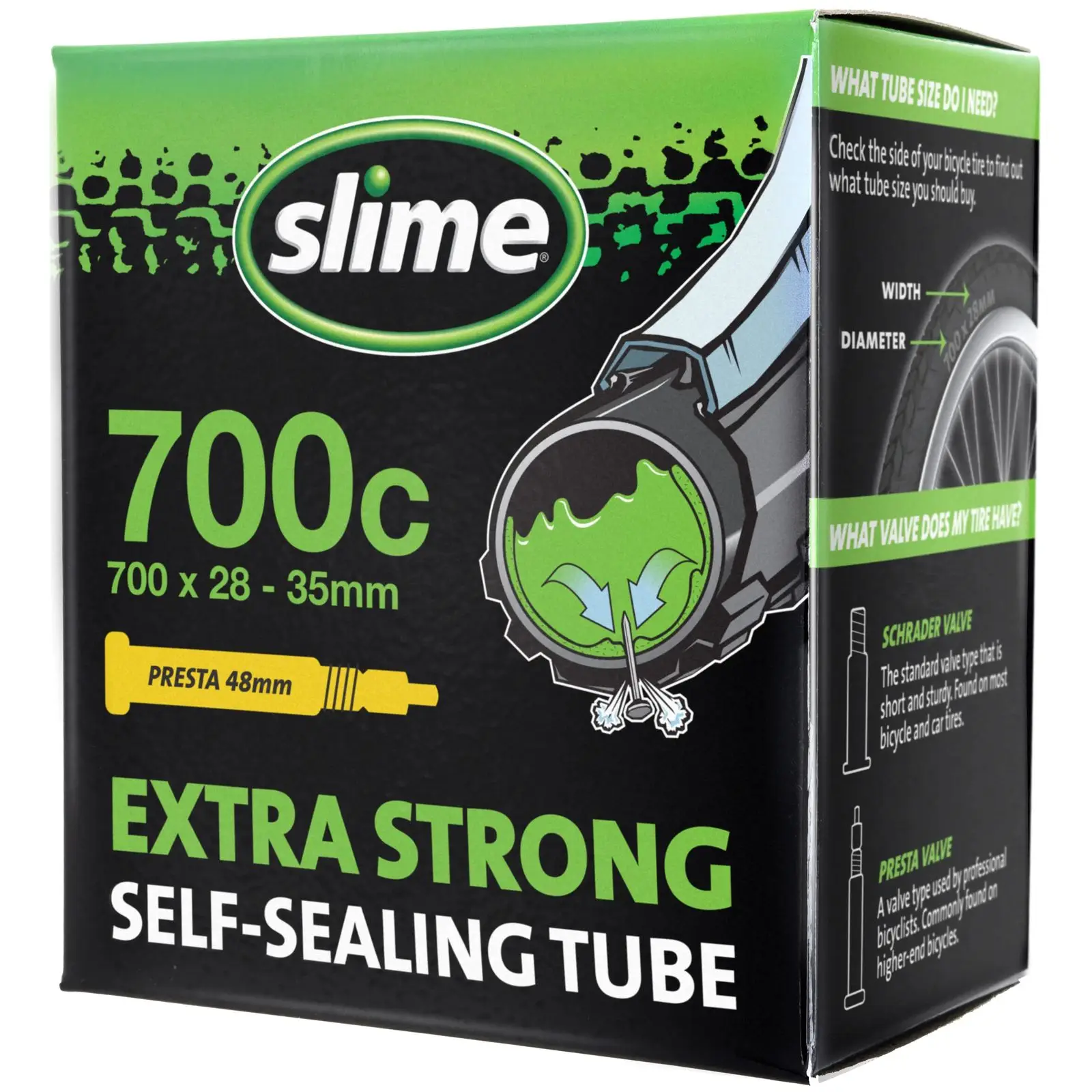 Камера антипрокольная Slime с герметиком 700x28-32 мм FV