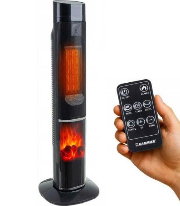 Тепловентилятор колонний Kaminer IGNISSE 2000 Вт з пультом Чорний (З47568) - фото 12 Тепловентилятор колонний Kaminer IGNISSE 2000 Вт з пультом Чорний (З47568) - фото 12