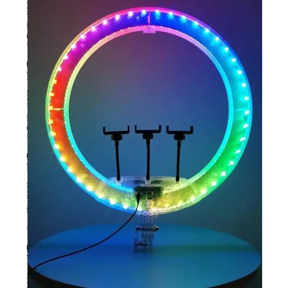 Кольцевая лампа светодиодная Ring Fill Light RGB RD-56 56 см (13501372) - фото 4