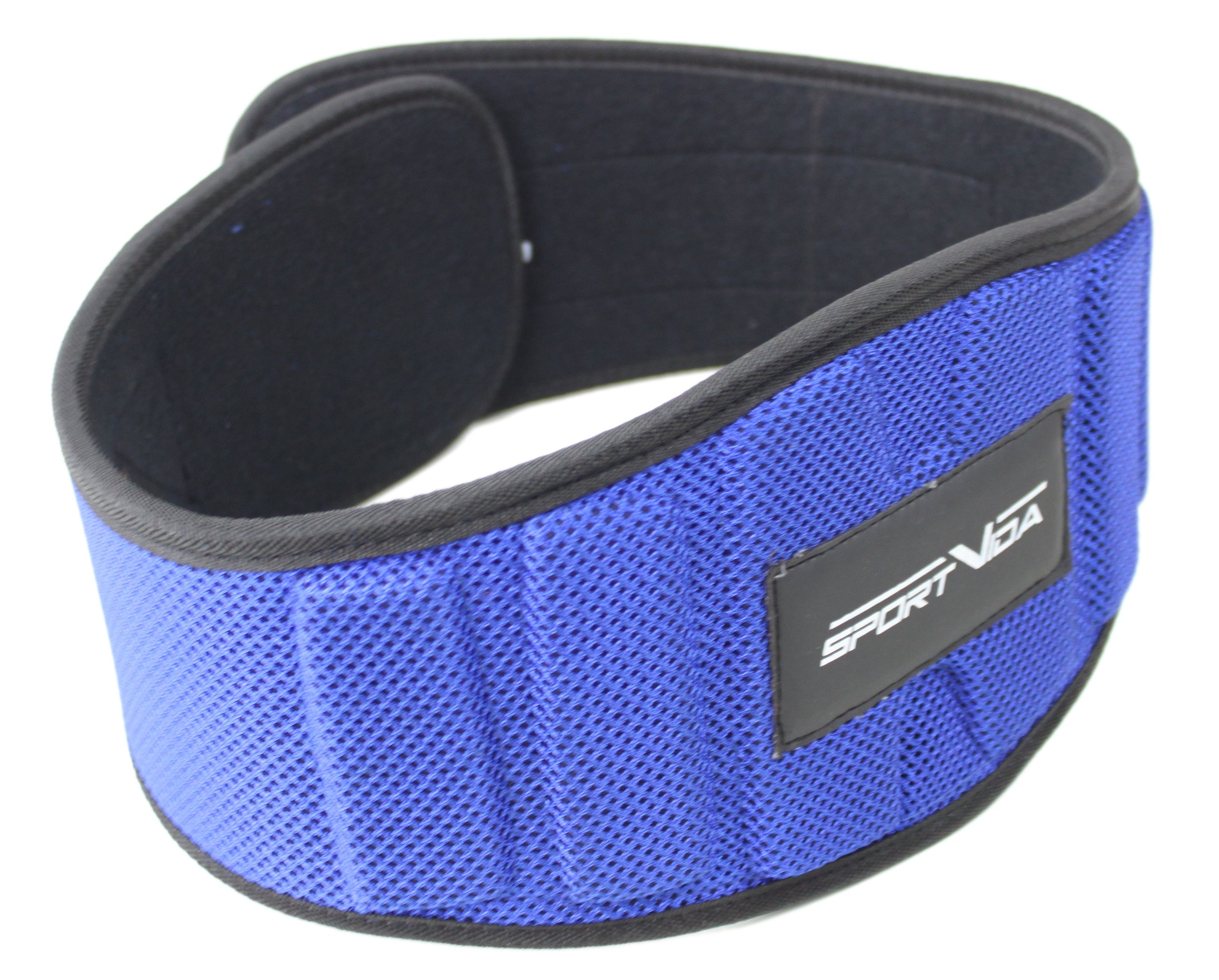 Пояс для тяжелой атлетики SportVida SV-AG0097 неопреновый XXL Blue