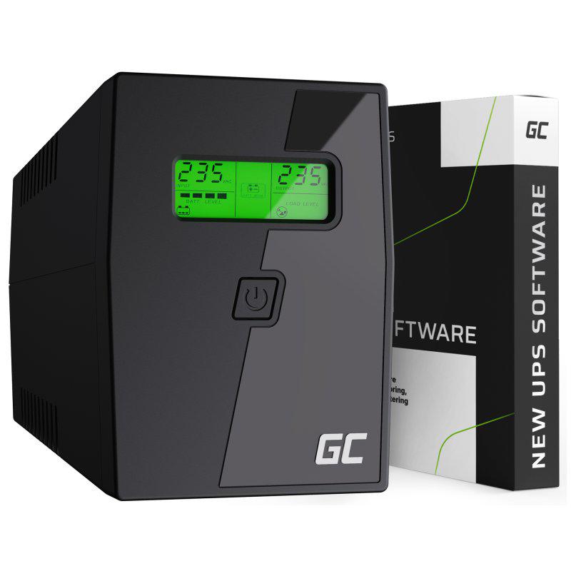 Источник бесперебойного питания Green Cell Power Proof UPS01 600 VA 360 W (45447)