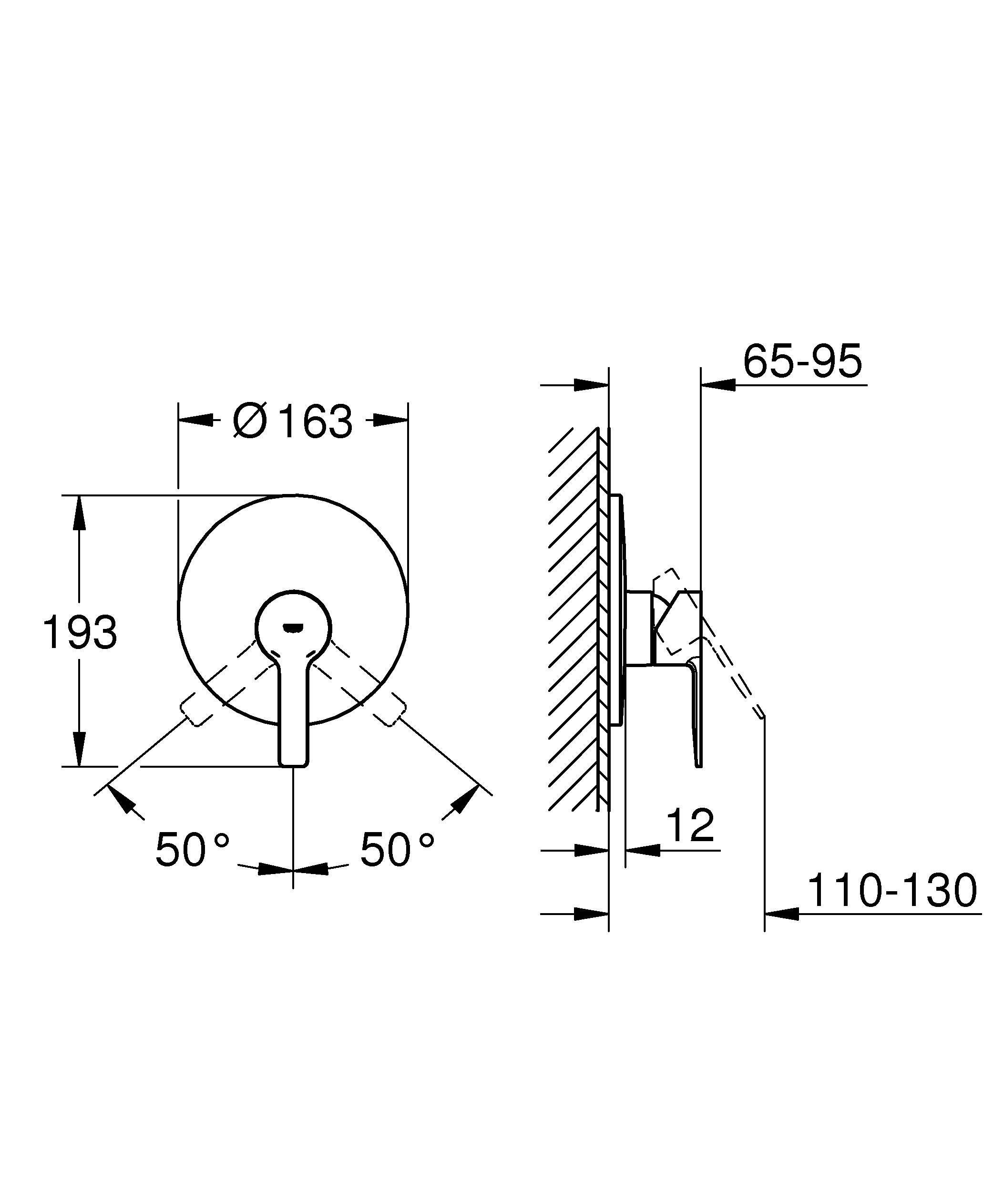 Зовнішня частина змішувача Grohe Lineare 19296001 Хром (150007) - фото 2