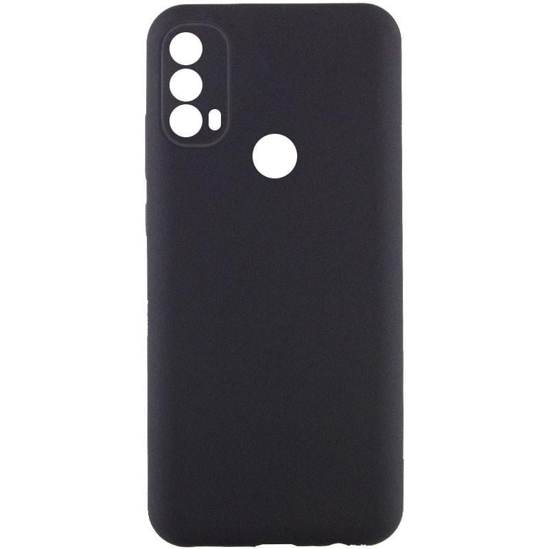 Протиударний чохол Silicone Cover Lakshmi Full Camera (AAA) для Motorola Moto E40 Чорний / Black