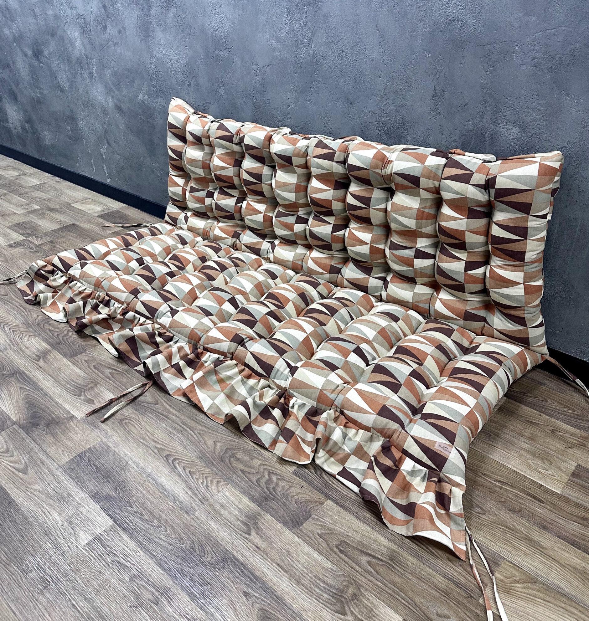 Подушка Сomfort Home Bouquet на поддоны/качалки/каркасы/садовая мебель с рюшами 150х50х50 см