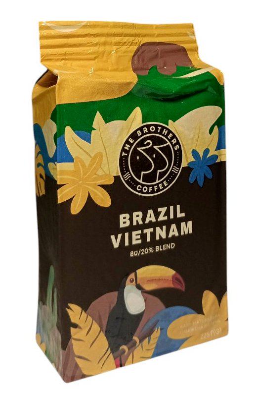 Кофе молотый Brothers Brazil Vietnam 20% робуста и 80% арабика 225 г (60028)