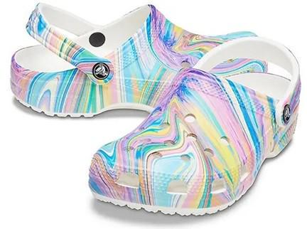 Сабо дитячі для дівчинки Crocs Classic Kids Tie Dye clog Classic clog р. 23/24 Різнокольоровий (18554)