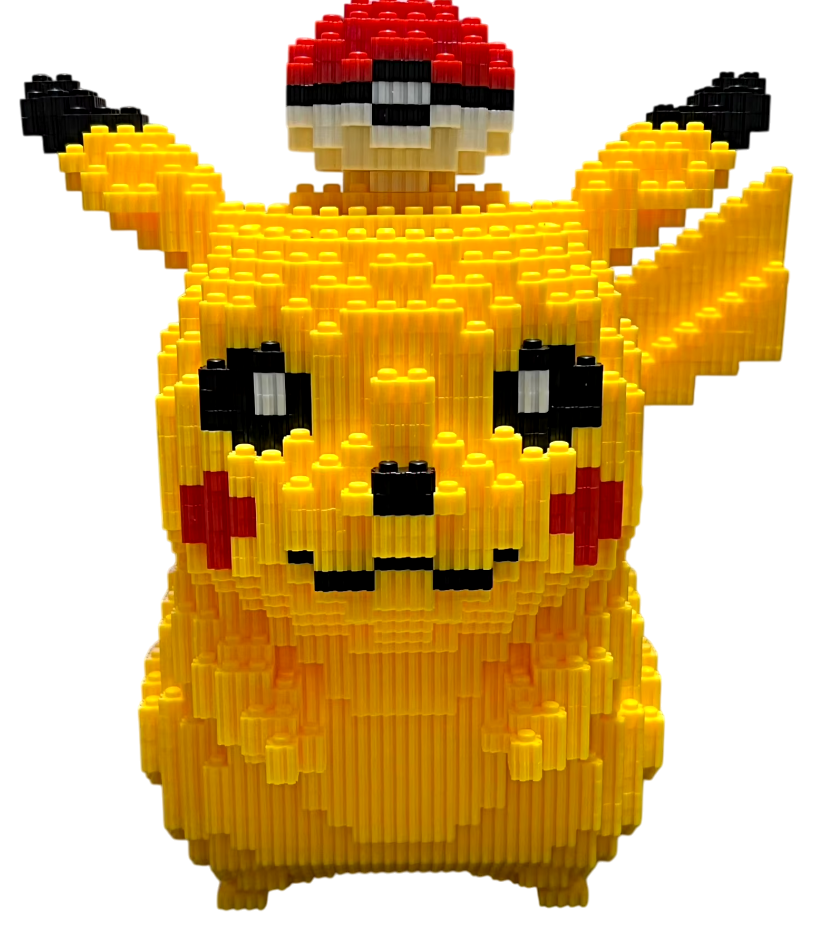 Конструктор пикача с покеболом 5210 дет.большой 29 см