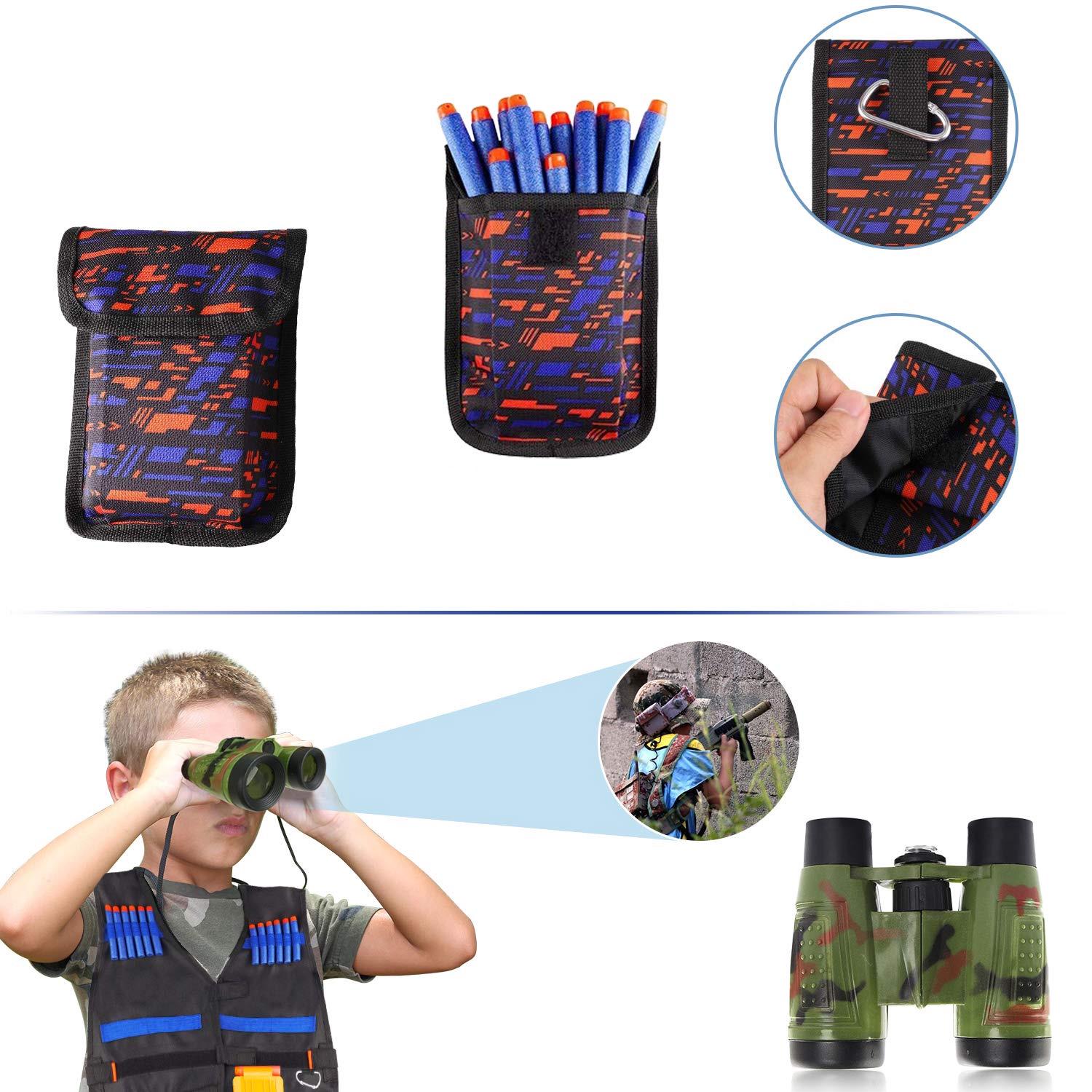 Набор из двух жилетов с аксессуарами Ailuki 2 Pack Kids Tactical Vest Kit (B07RTW) - фото 2