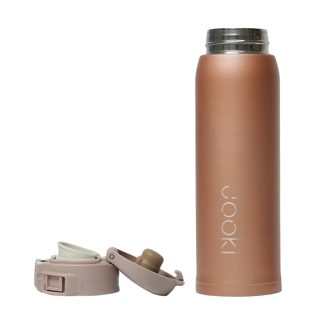 Термос металлический Jooki "Royal" с поильником 500 мл золотой. - фото 3